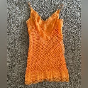 Burberry Fishnet Lace Slipdress